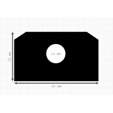 Luikenpakking | EPDM | 60 x 35 mm